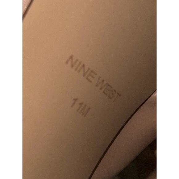 Brand New Nine West Women's Size 11M Light Pink Slip On Heeled Sandal heels - Picture 5 of 7